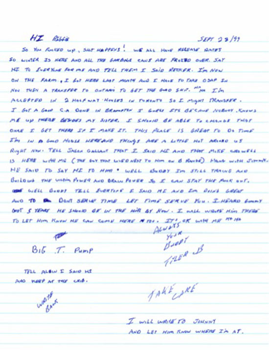 letter Tyler 1999 0905