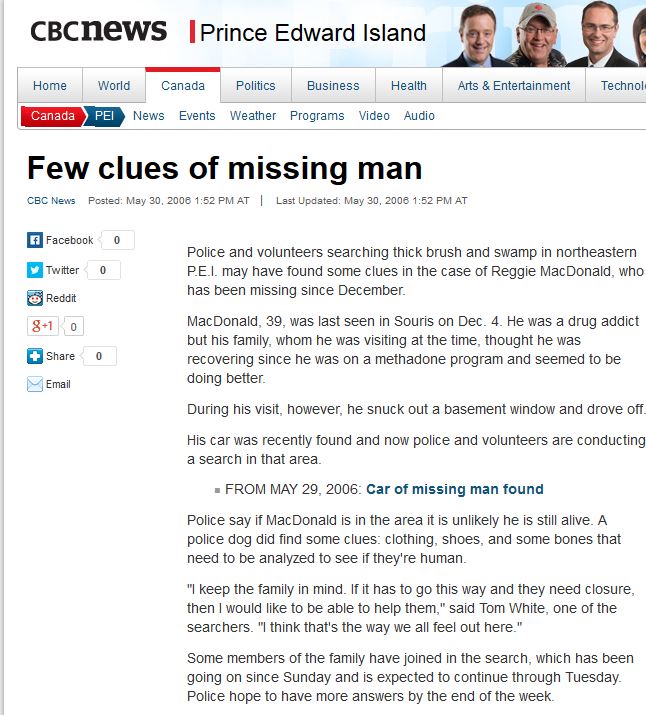 2006 0530 few clues missing man
